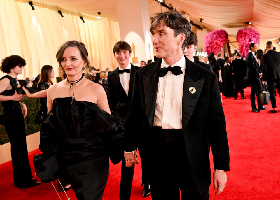 Yvonne McGuinness and Cillian Murphy at the 96th Annual Oscars held at at the Ovation Hollywood on March 10, 2024 in Los Angeles, California. (Photo by Michael Buckner/Variety via Getty Images)