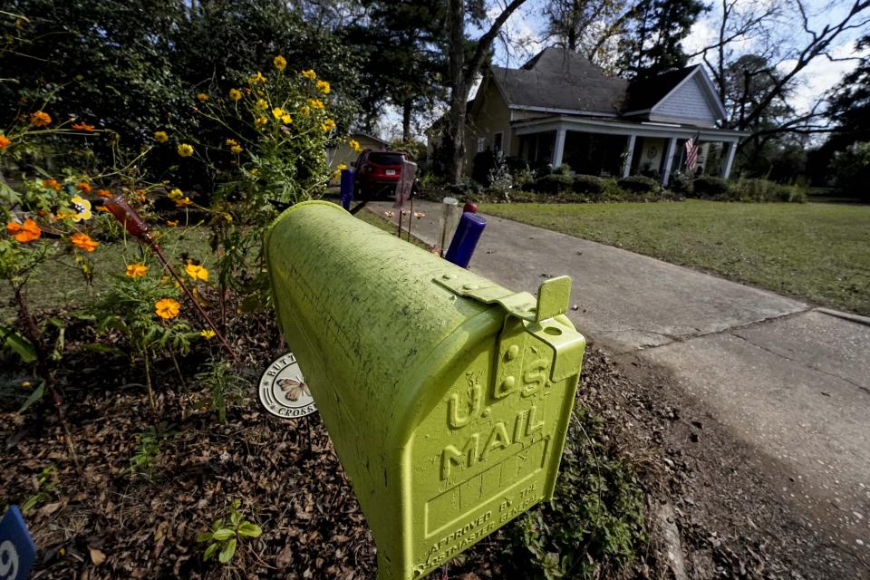 The original home of Rosalynn Carter is seen, Monday, Nov. 20, 2023, in Plains, Ga. Rosalynn Carter, the closest adviser to Jimmy Carter during his one term as U.S. president and their four decades thereafter as global humanitarians, died Sunday, Nov. 19, 2023. She was 96. (AP Photo/Mike Stewart)