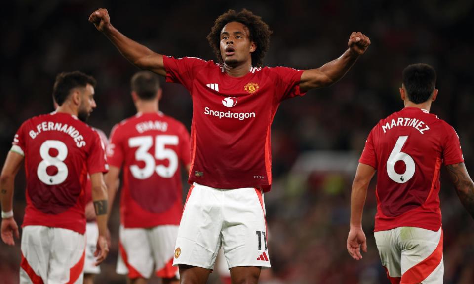 <span>Joshua Zirkzee gave Manchester United a greater threat even before his goal.</span><span>Photograph: Adam Vaughan/EPA</span>