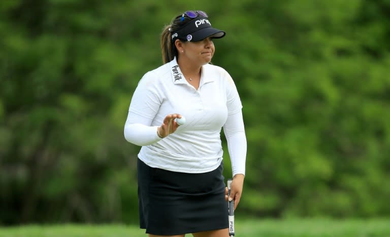 Lizette Salas had a 54-hole total of 21-under 195 to take a two-stroke lead heading into the final round of the US LPGA tournament in Indianapolis