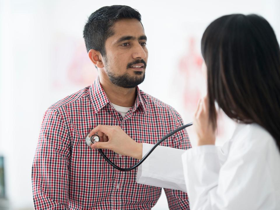 South Asian man gets heart checked as people of the ethnicity are more at risk for heart problems