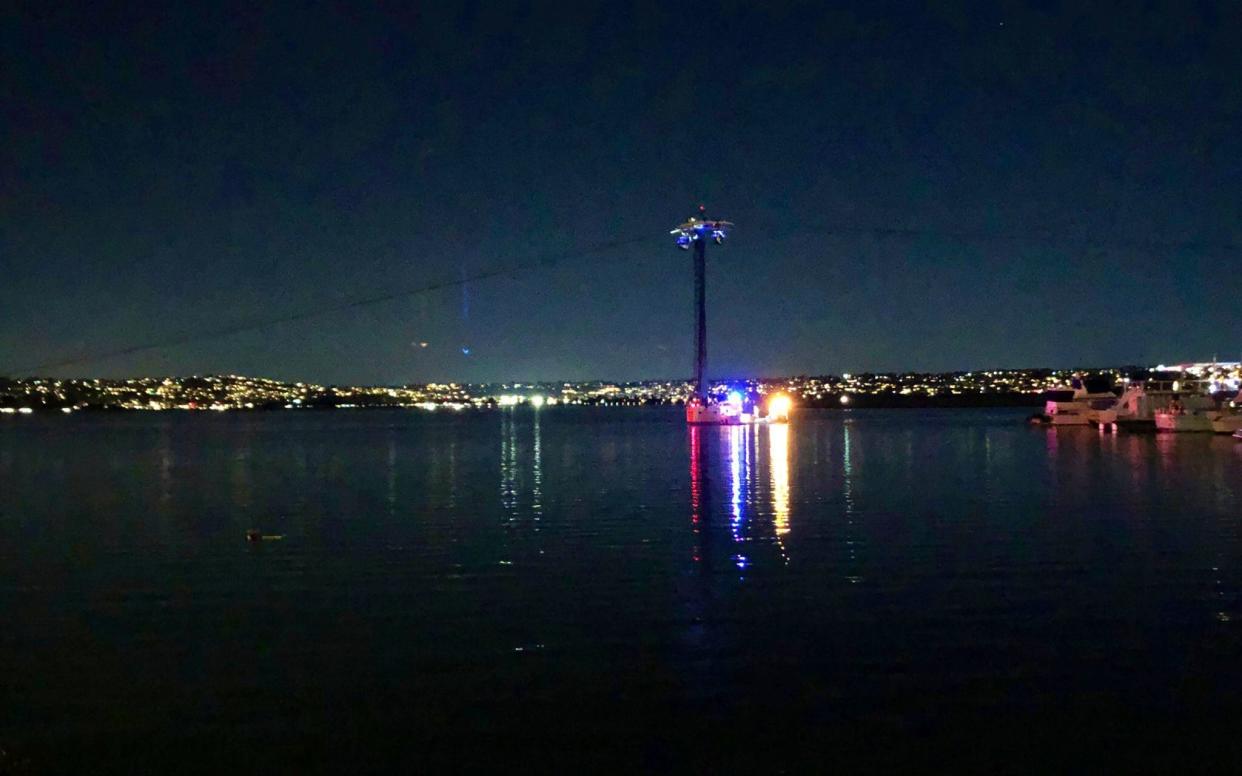 Ride-goers were trapped in five gondolas hanging over Mission Bay - Kasia Gregorczyk
