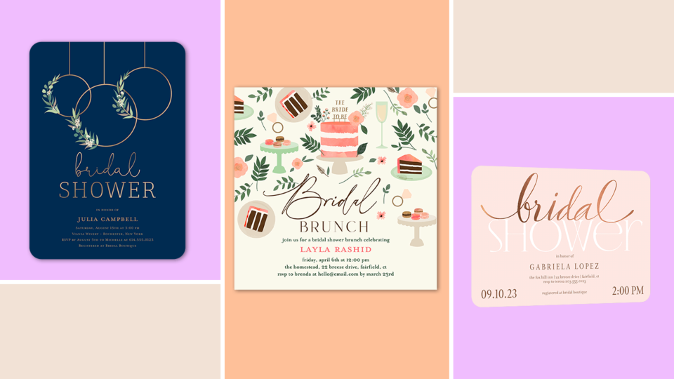 Get ready for a day of celebration for the bride-to-be with fun bridal shower invitations.