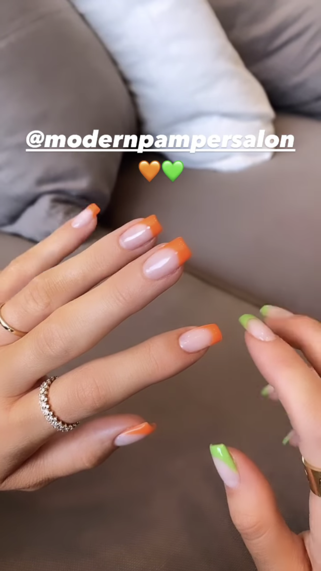 Kylie Jenner's Mismatched Tips Are Perfect for Indecisive French Manicure  Fans