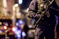 <p>Police forces deployed after the knife attack at Monsigny street and Saint Augustin street, on May 12, 2018 in Paris, France. (Photo: Aurelien Morissard/IP3/Getty Images) </p>