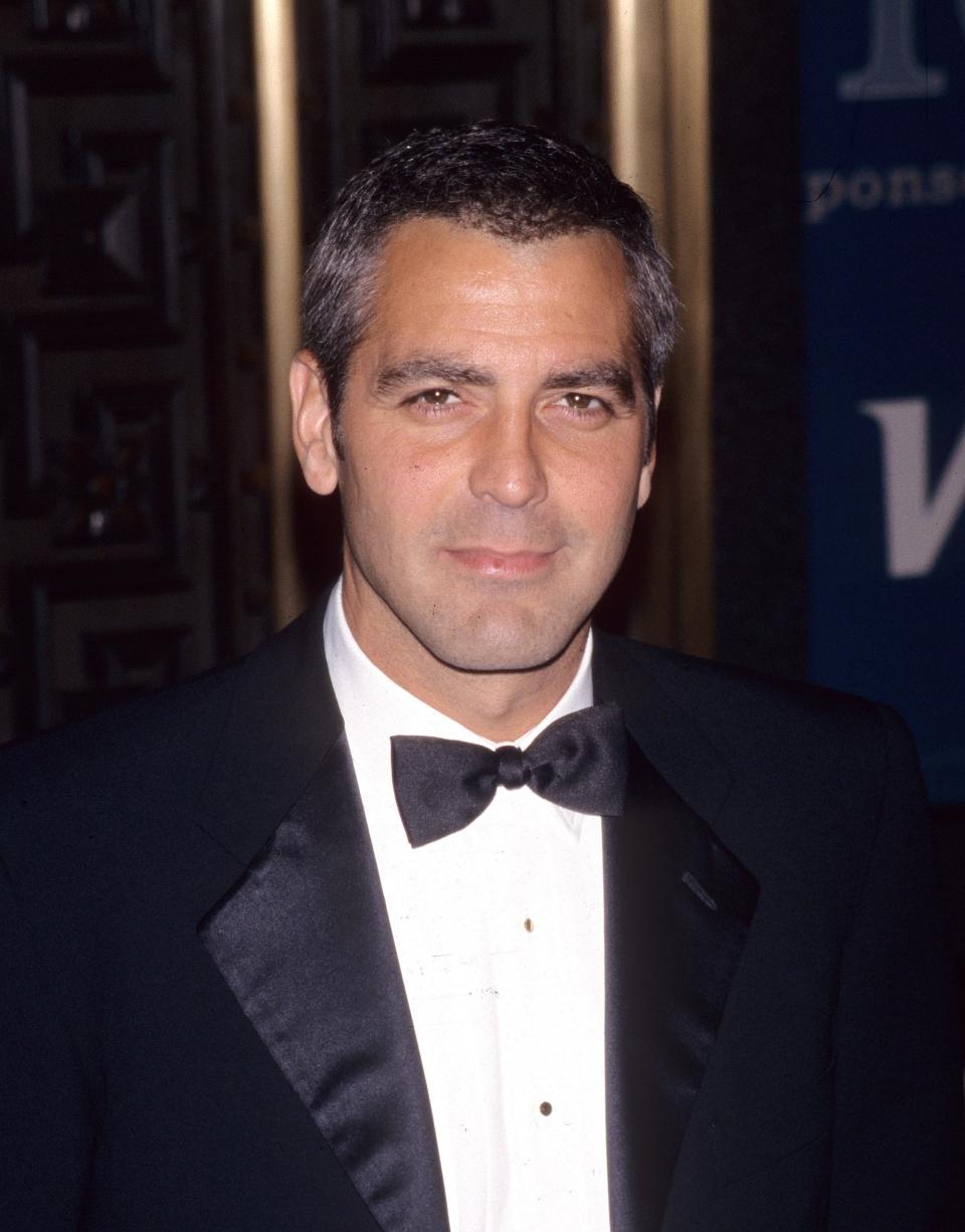 Closeup of George Clooney