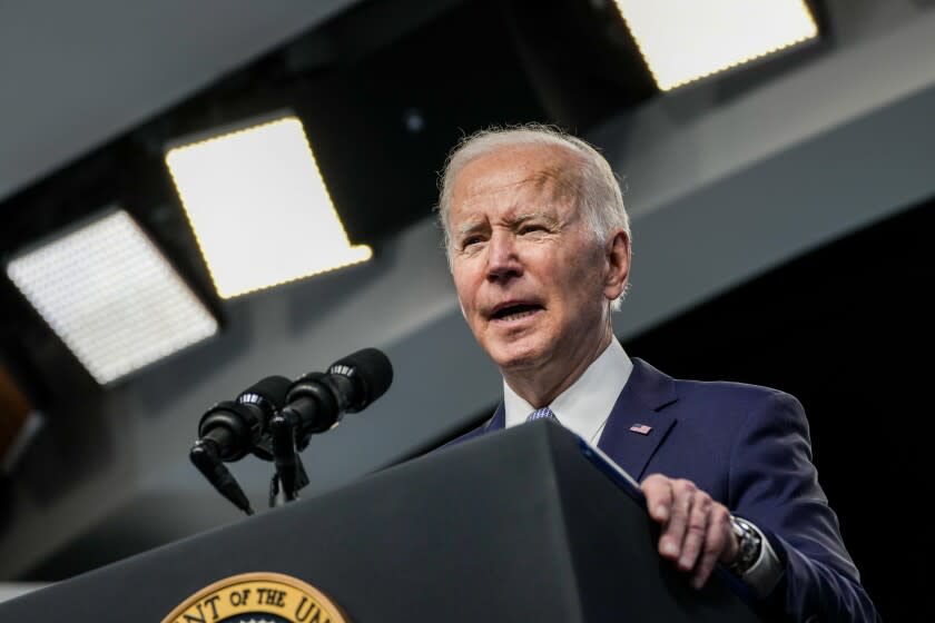 President Joe Biden delivers remarks at the White House