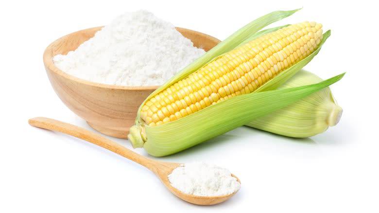 Bowl of modified food starch with corn