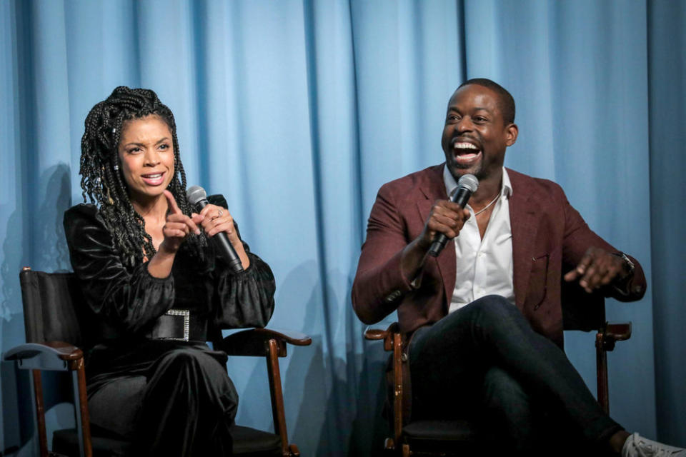 THIS IS US -- "This Is Us Screening" -- Pictured: (l-r) Susan Kelechi Watson, Sterling K. Brown at San Vicente Bungalows in West Hollywood, CA -- (Photo by: Chris Haston/NBC)