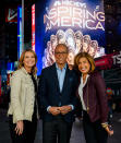 <p>The hosts of <em>Inspiring America</em>, Savannah Guthrie, Lester Holt and Hoda Kotb, are seen filming in N.Y.C.'s Times Square.</p>