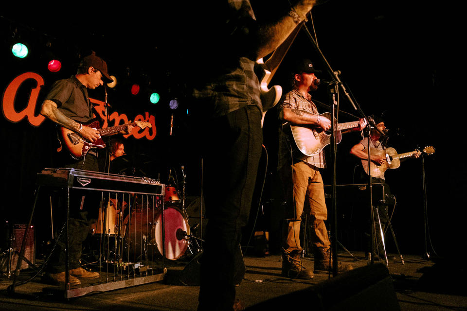 Deslondes perform at New West Records' 25th Anniversary showcase at Antone's.