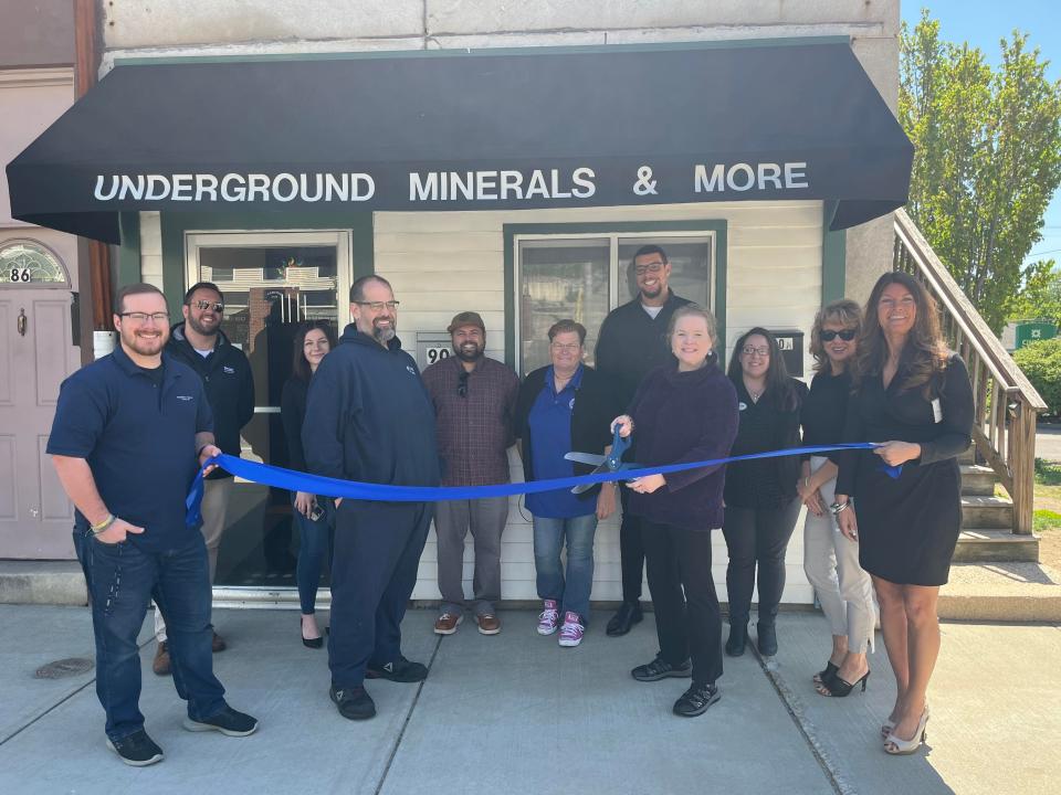 Underground Minerals ribbon cutting ceremony on Thursday, May 18, 2023.