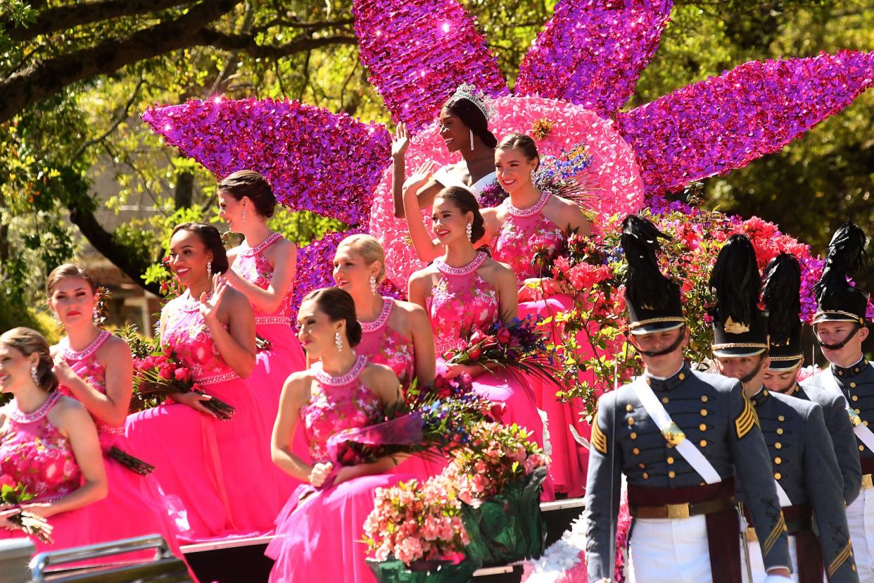 Queen Azalea Nia Franklin waved to the crowd as thousands of people came out for the 75th Azalea Festival Parade in 2022.