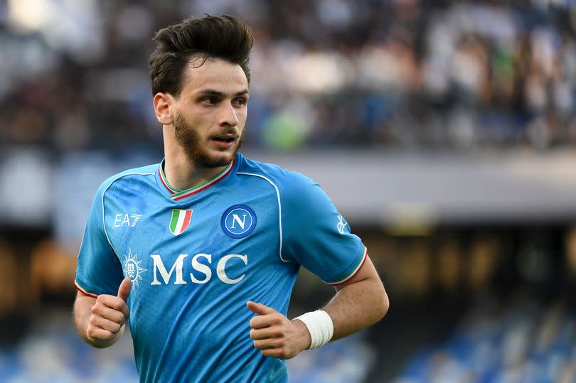 Khvicha Kvaratskhelia of Napoli has been linked with Liverpool