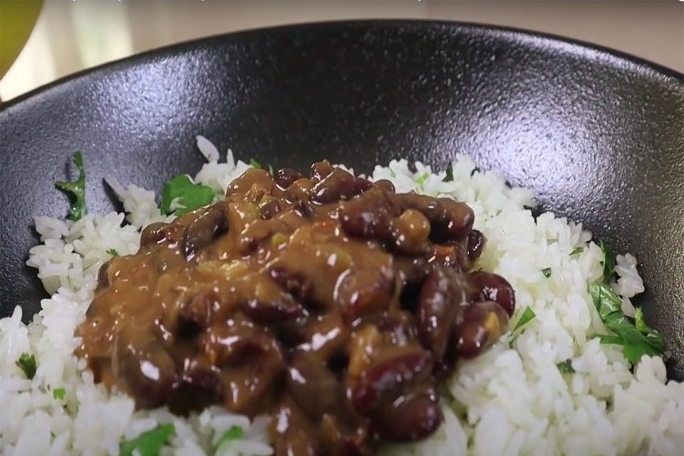 Coconut beans and rice