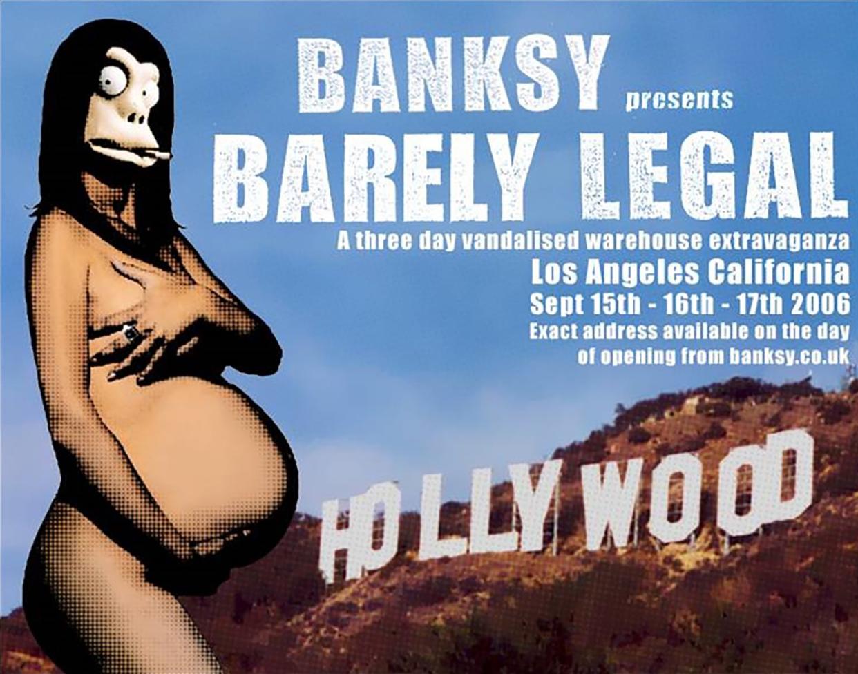 Banksy, Barely Legal Poster, 2006 (Banksy, Courtesy: Sotheby’s)