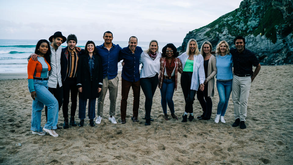 Future Food Stars contestants on the beach