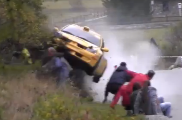 Epic rally crash