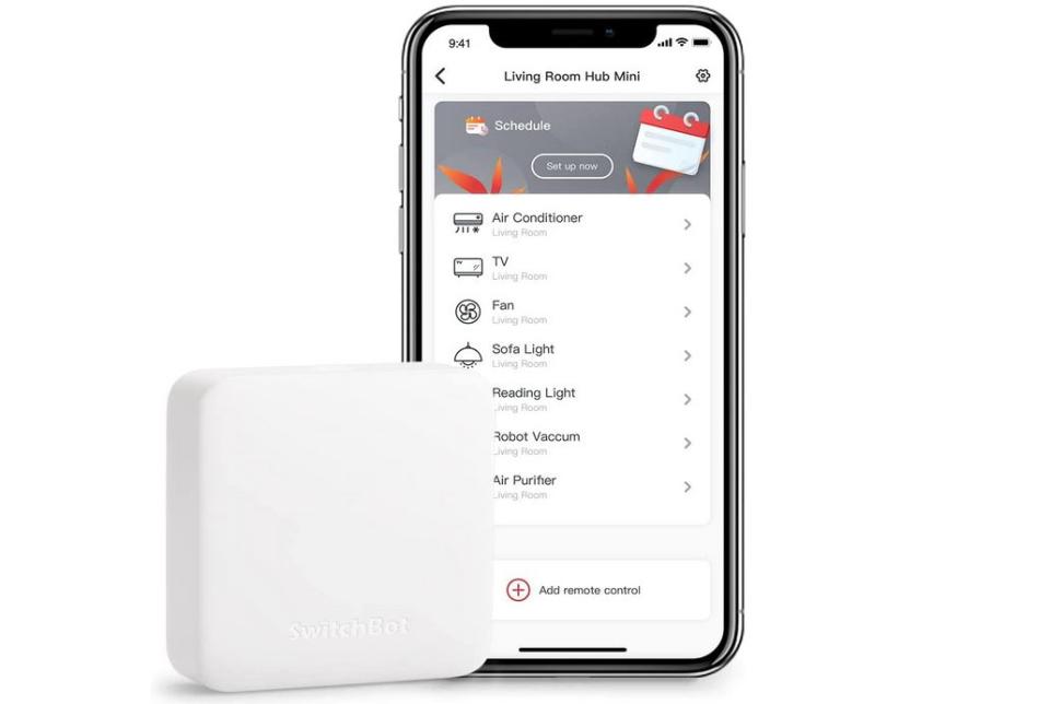 SwitchBot Hub Mini Smart Remote - Dispositivo IR, collegamento a Wi-Fi, controllo del condizionatore d'aria, compatibile con Alexa, Google Home, HomePod, IFTTT 