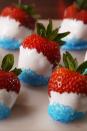 <p>These strawberries win for most patriotic.</p><p>Get the recipe from <a href="https://www.delish.com/cooking/recipes/a53967/firecracker-strawberries-recipe/" rel="nofollow noopener" target="_blank" data-ylk="slk:Delish;elm:context_link;itc:0;sec:content-canvas" class="link ">Delish</a>. </p>