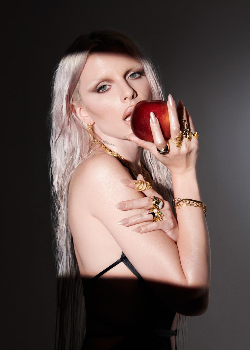 Julia Fox for Awe Inspired Jewelry's Lilith Campaign