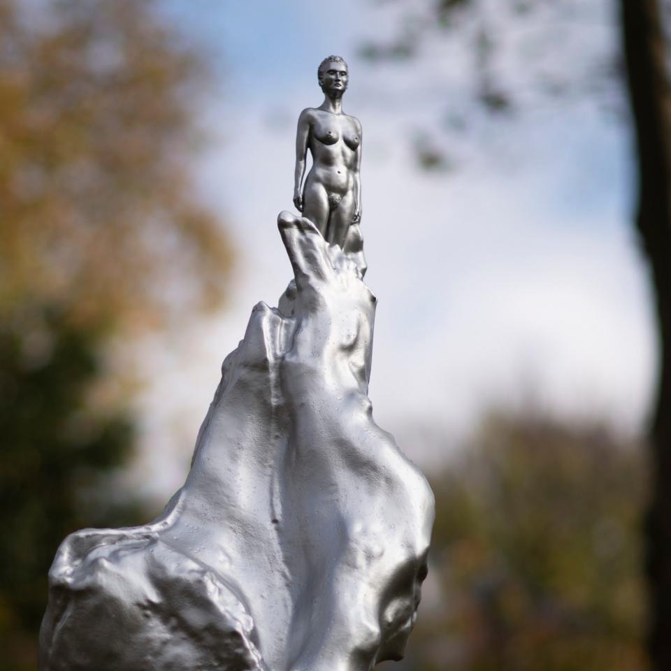 Maggi Hambling's casting of Mary Wollstonecraft at Newington Green in north London