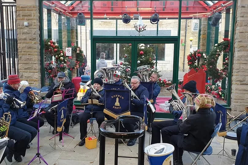 Darwen Brass Band performing at a previous event