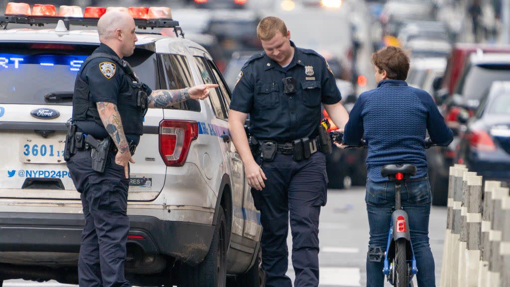 bike riders issued summons in manhattan