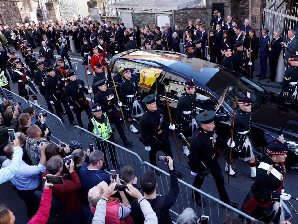 king charles, queen coffin