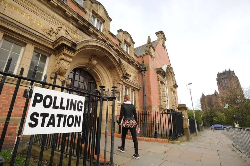 The Polling Station at Toxteth Library on Windsor Street.