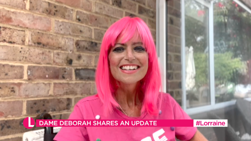 Dame Deborah James appeared on ITV's Lorraine on 9 June, 2022. (ITV)