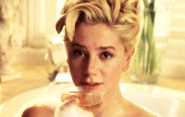 <b>Mira Sorvino - Norma, Jean and Marilyn</b><br><br> Mira Sorvino played the older Marilyn in the later scenes of ‘Norma, Jean And Marilyn’ which showed her sex symbol pinnacle and tragic demise. The film was rather bleak, suggesting Marilyn never found happiness or love. (Credit: REX) <br><br><b>[Related feature: <a href="http://uk.movies.yahoo.com/marilyn-monroe-most-iconic-movie-scenes.html" data-ylk="slk:Marilyn Monroe's most iconic movie moments;elm:context_link;itc:0;sec:content-canvas;outcm:mb_qualified_link;_E:mb_qualified_link;ct:story;" class="link  yahoo-link">Marilyn Monroe's most iconic movie moments</a>]</b>