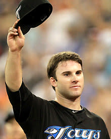 Brandon Morrow acknowledges the crowd following his one-hit complete game against the Tampa Bay Rays