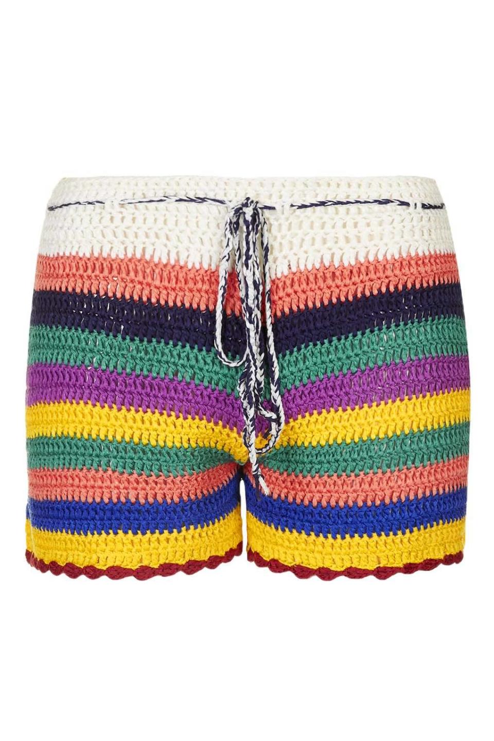 Colourful Crochet Shorts 