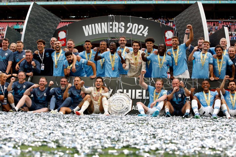 Manchester City won the Community Shield for the first time since 2019  (AP)