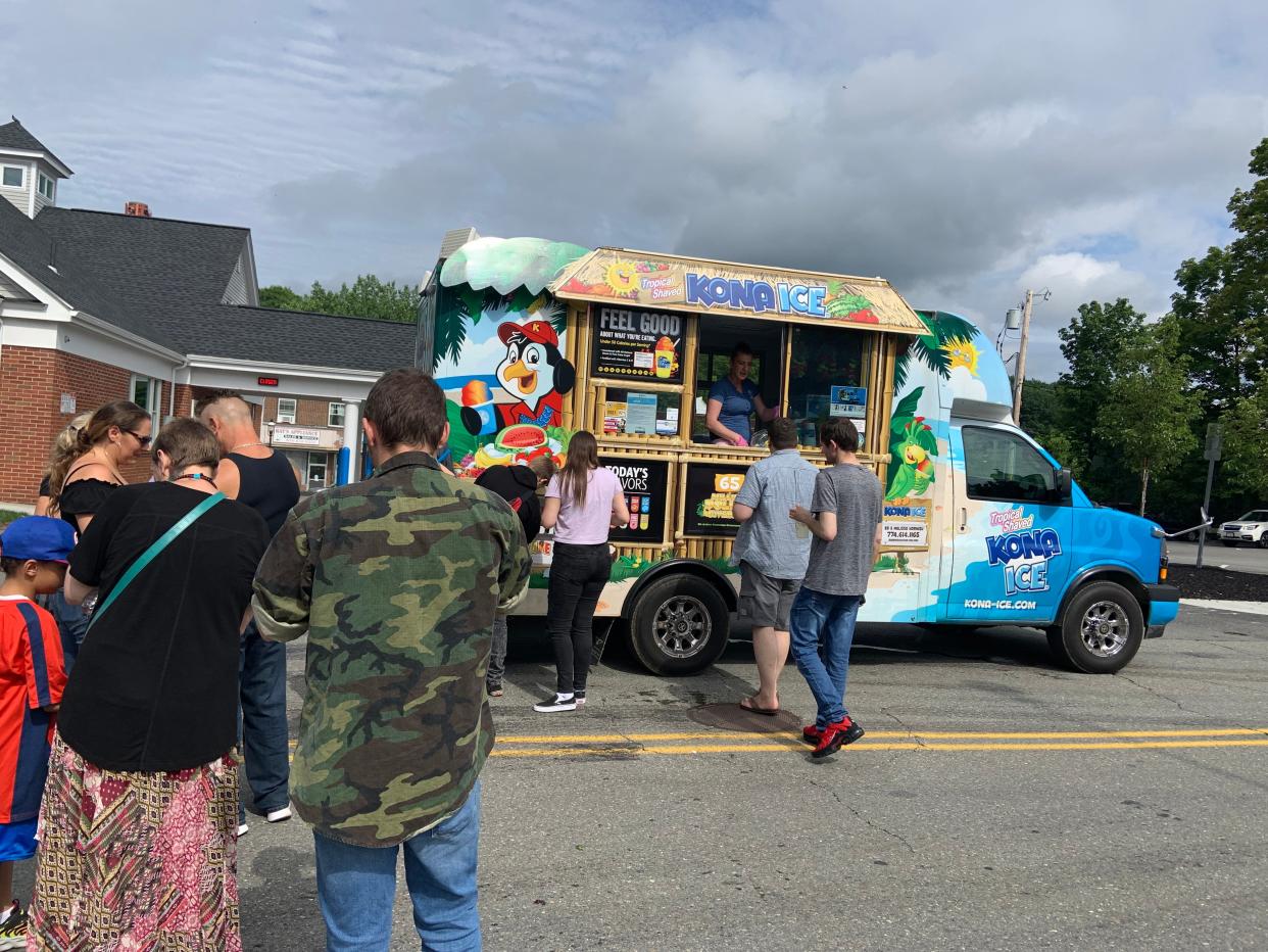 Kona Ice was among the trucks taking part in the 4th annual Food Truck Festival in Gardner on July 10, 2021.