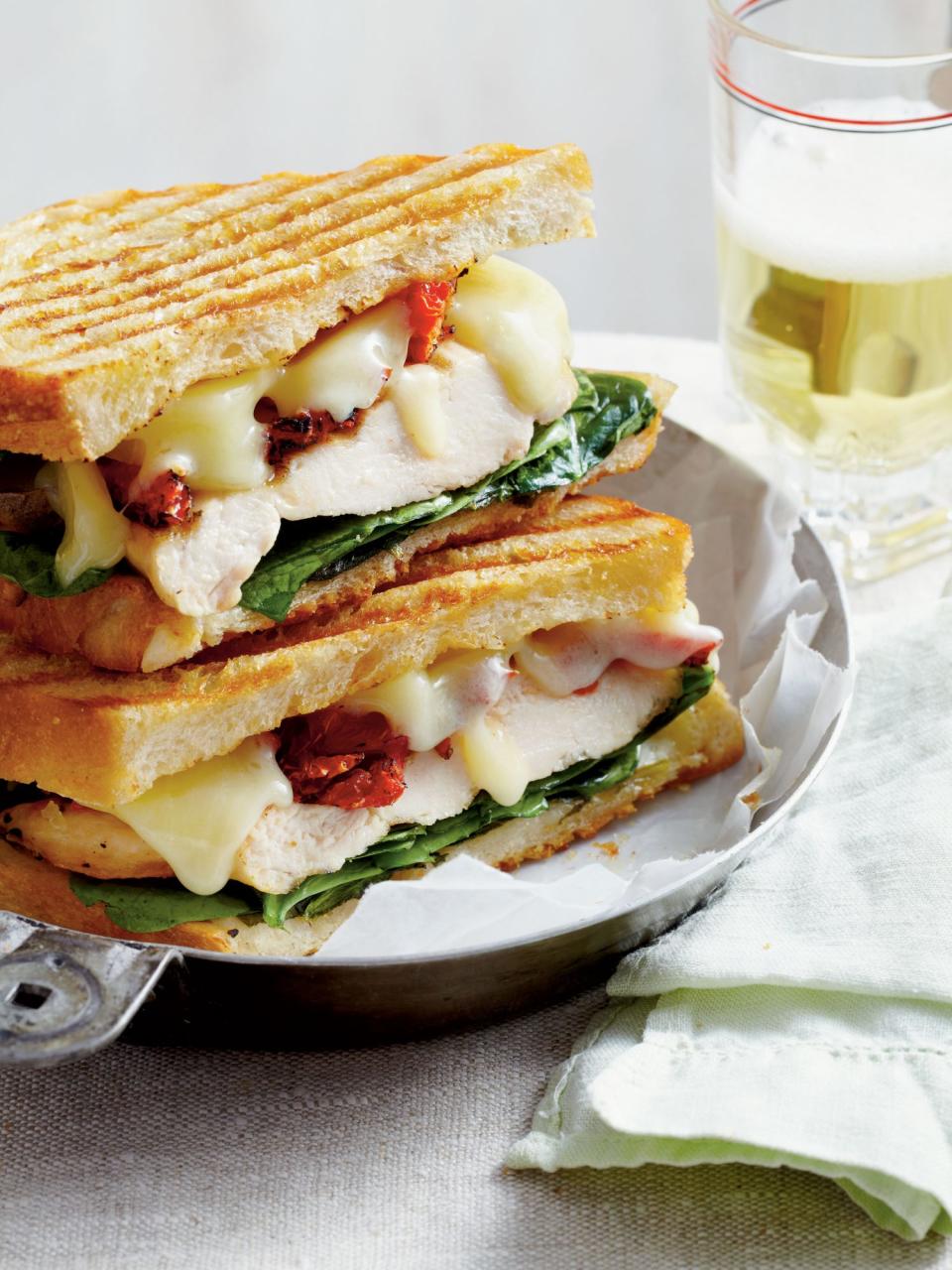 Smoky Chicken Panini with Basil Mayo