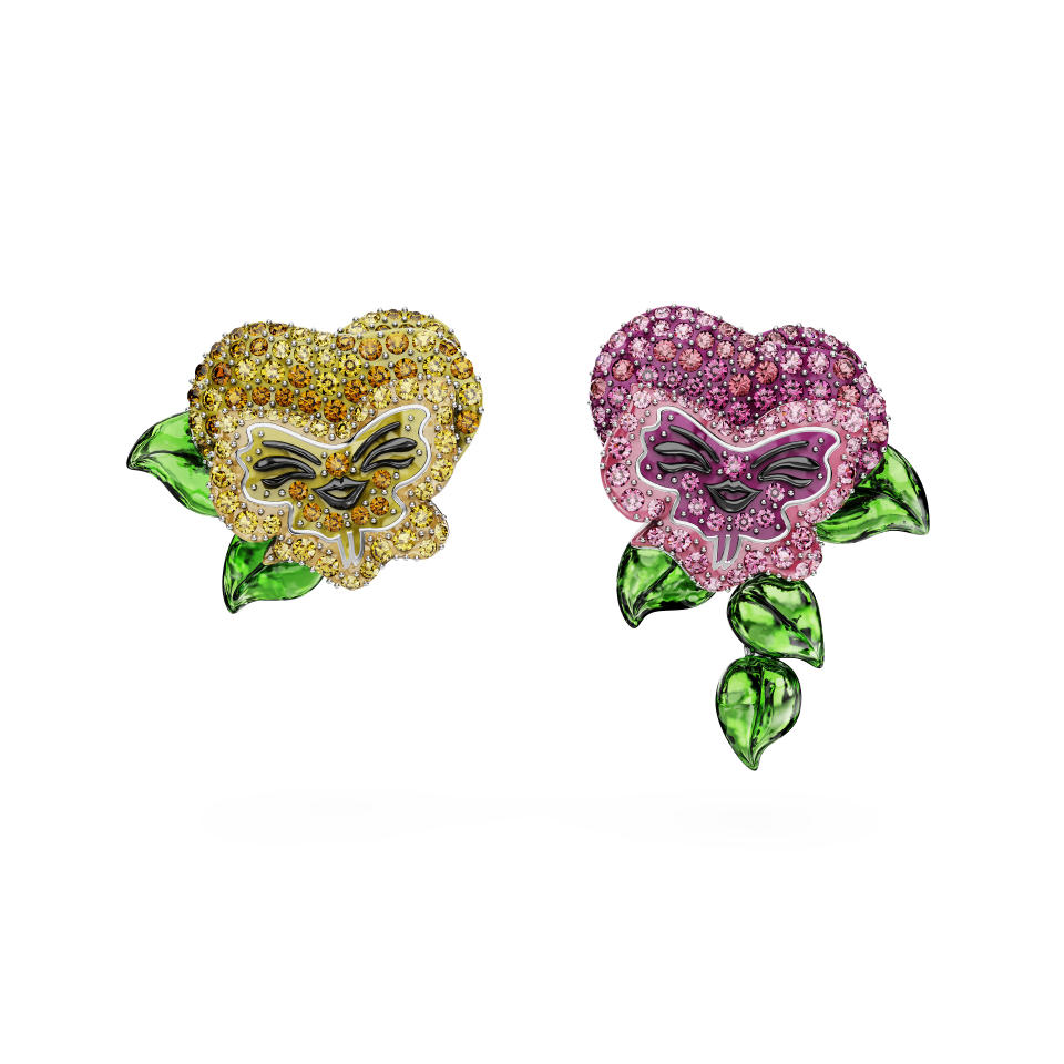 Alice in Wonderland stud earrings. (PHOTO: Swarovski)