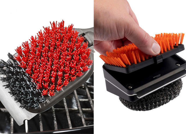 Coiled Grill Brush With Replaceable Head