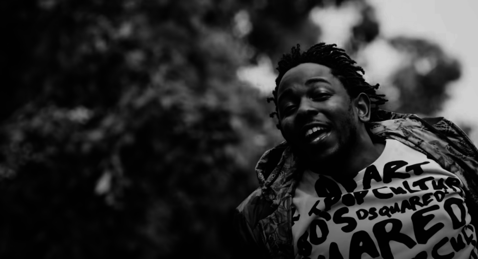Kendrick Lamar in the "Alright" music video