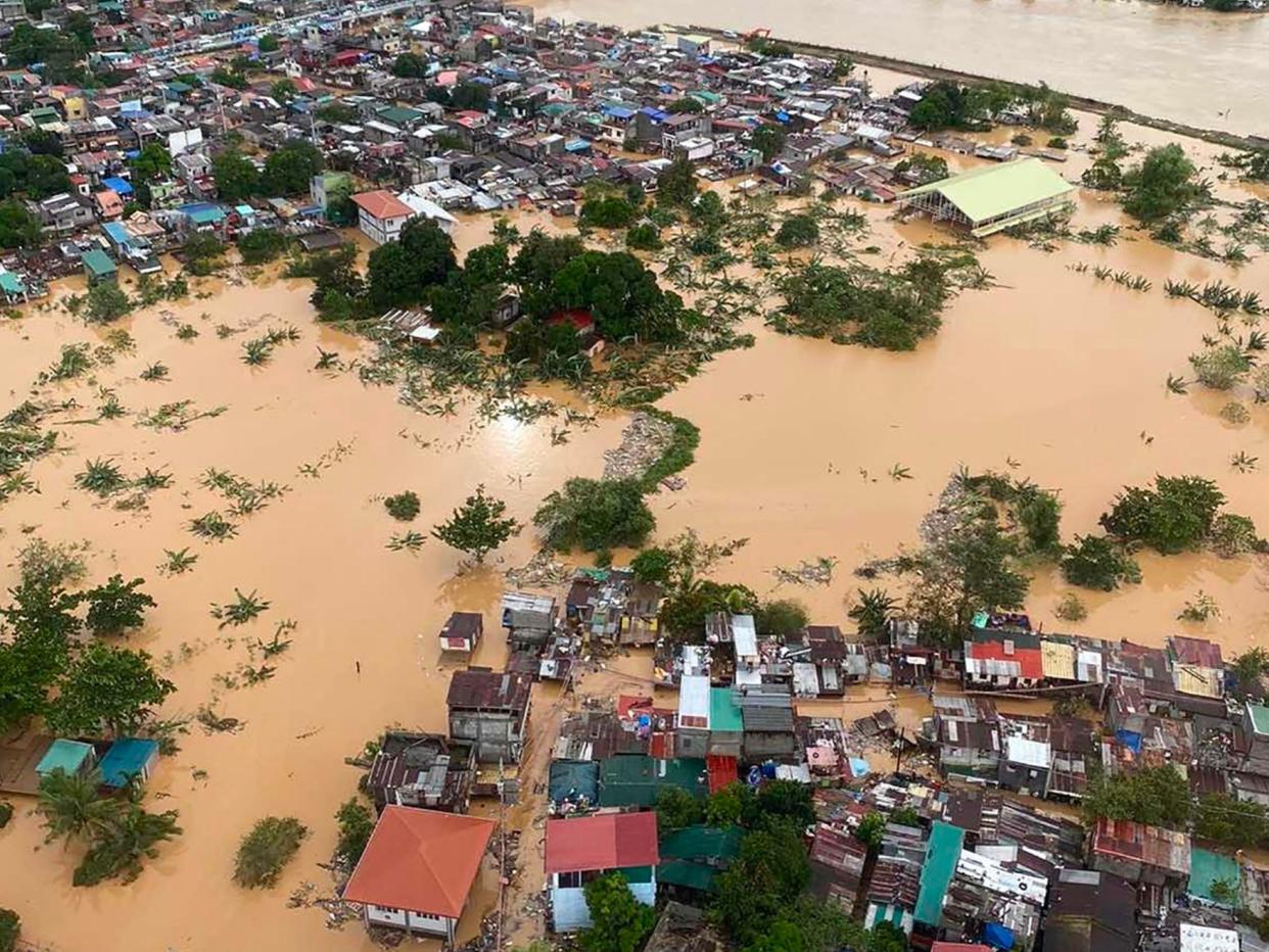 The aftermath of Typhoon Vamco in Manila, the capital of the Philippines on November 12, 2020 (Office of Philippine Senator Bon Go/AFP)