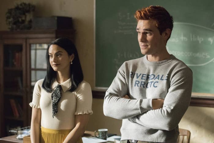 Camila Mendes and KJ Apa in Riverdale