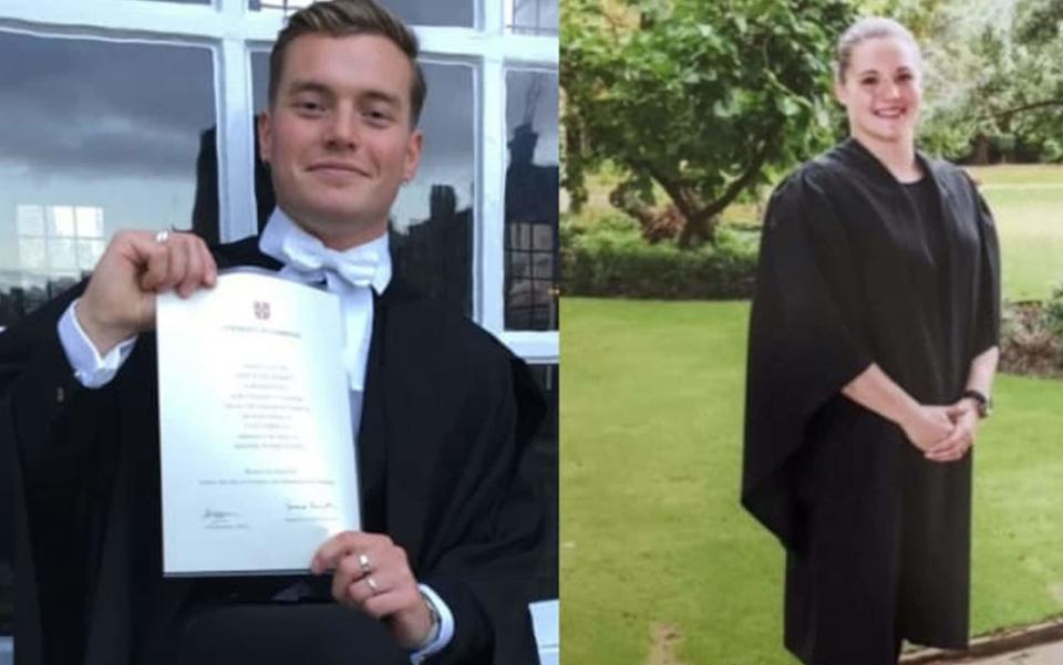 For use in UK, Ireland or Benelux countries only Undated handout file photo issued by Metropolitan Police of a composed image of (left) Jack Merritt, 25, of Cottenham, Cambridgeshire and (right) Saskia Jones, 23, of Stratford-upon-Avon, Warwickshire, both formally identified by the Metropolitan Police as the two victims who died following the terrorist attack near to London Bridge on Friday. Inquests into the deaths of London Bridge terror attack victims will be opened at the Old Bailey. PA Photo. Issue date: Wednesday December 4, 2019. See PA story INQUEST LondonBridge. Photo credit should read:  - Metropolitan Police/PA Wire