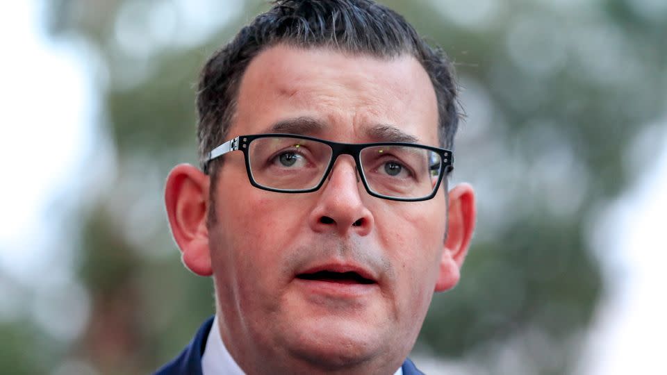 Victorian Premier Daniel Andrews revealed the 140 temporary concrete slabs would be used to stop unauthorised vehicles. Photo: AAP