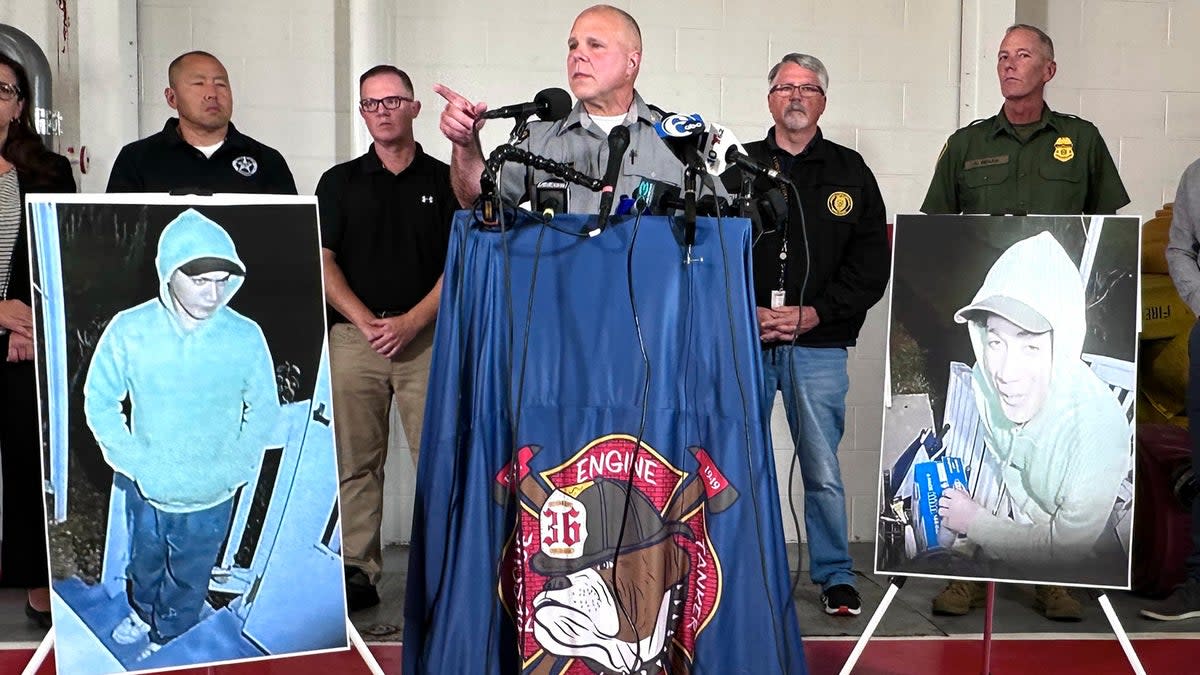 Lt. Col. George Bivens of the Pennsylvania State Police briefs the media on the developments in the manhunt for Danelo Cavalcante (Mark Makela/Getty Images)