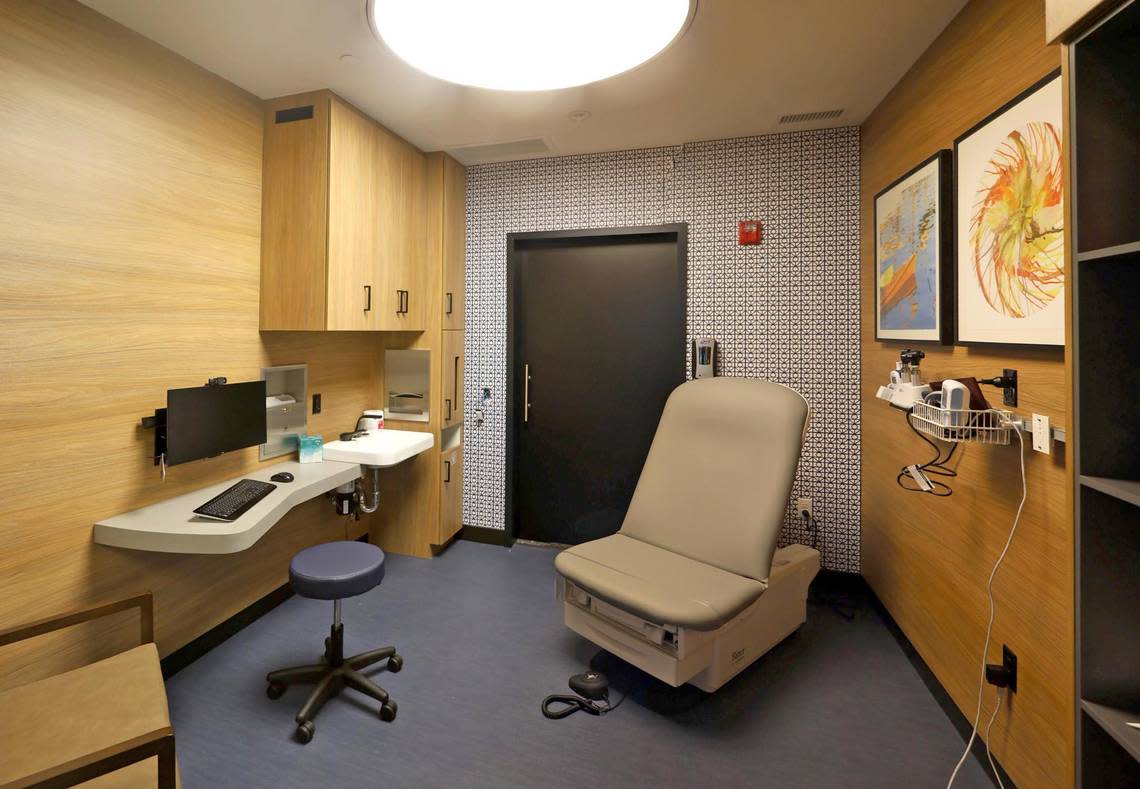 An exam suite at Kinwell Medical Group’s new clinic that opened in January in Bellingham.