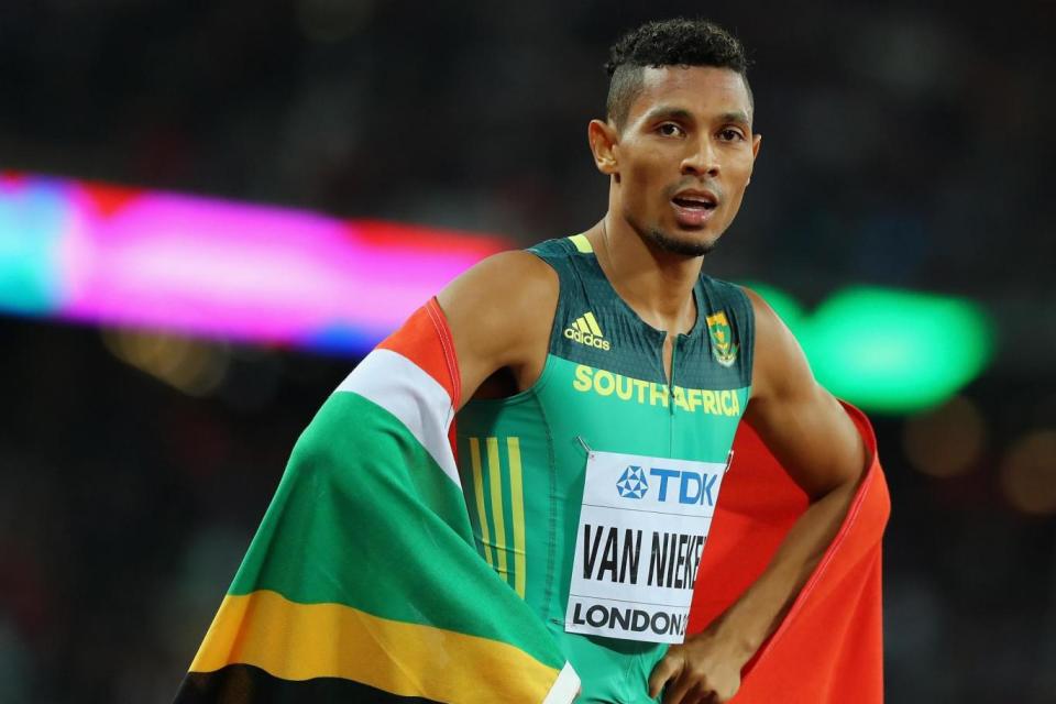 Missing: Van Niekerk missed the games with a knee injury (Getty Images)