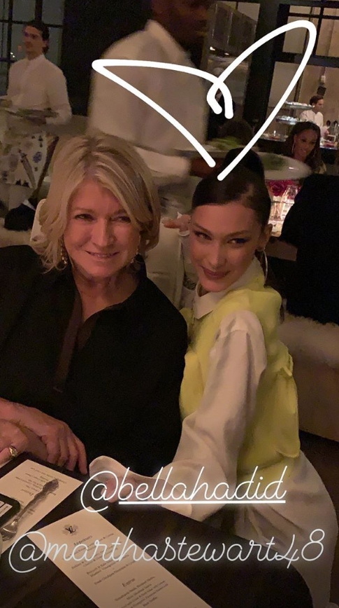 Bella Hadid Wears a Louis Vuitton Neon Vest by Virgil Abloh