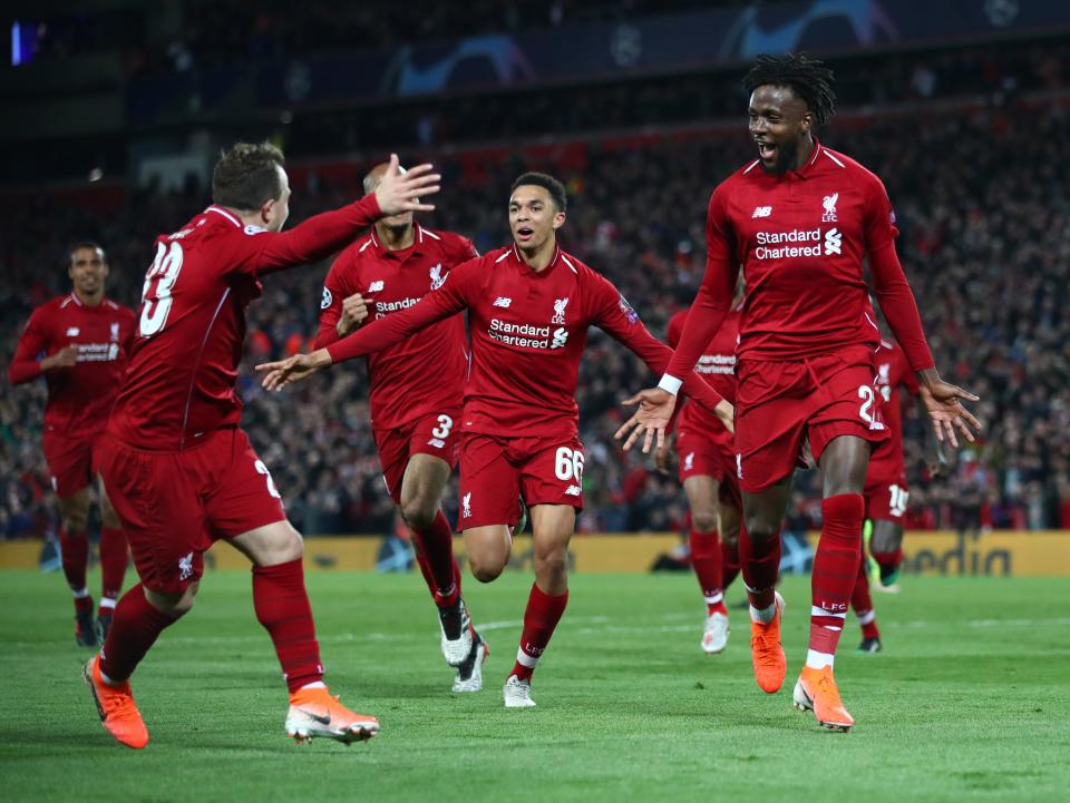 Divick Origi was Liverpool’s hero against Barcelona (Getty Images)