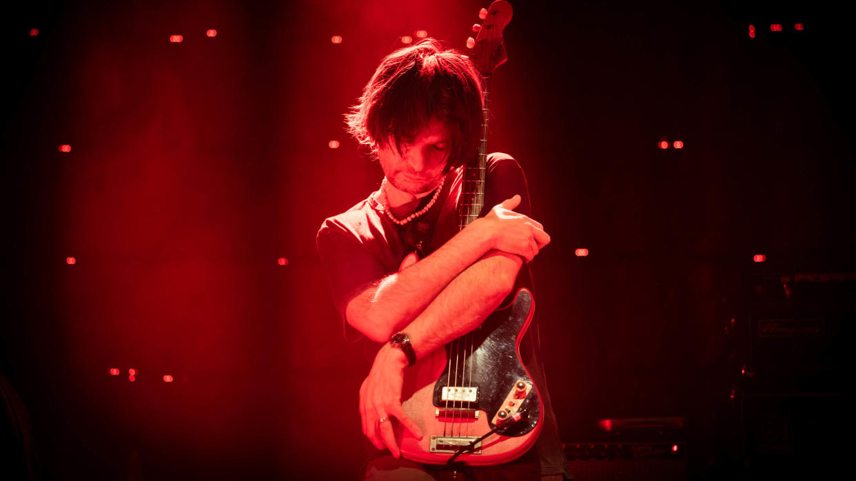  Jonny Greenwood performing with the Smile in March 2024. 